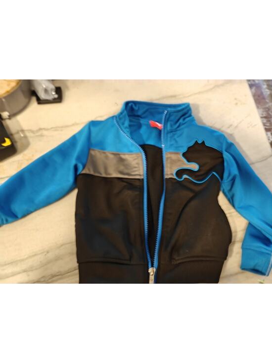 Puma Other - Vintage Kids Puma Blue & Black Track Jacket Full Zip Athletic Toddler Jacket...